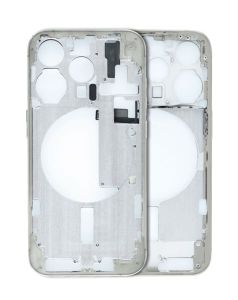 Middle Frame with Power and Volume Button for IP 15 Pro (US Version)- Natural Titanium