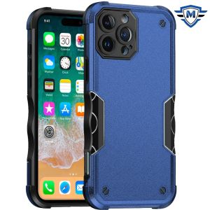 For iPhone 16 Pro Max 6.9 inch METKASE Exquisite Tough Shockproof Hybrid Case Cover in Slide-Out Package - Blue