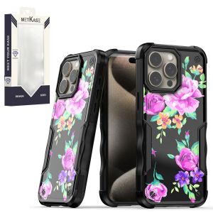 For Motorola G Stylus 5G 2023 METKASE Premium Exquisite Design Hybrid in Slide-Out Package - Tropical Romantic Colorful Roses Floral