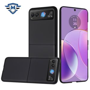 For Motorola Razr 2023 METKASE Snap On Premium Matte Finish Case Cover in Slide-Out Package - Black