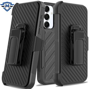 [METKASE] For Samsung s25/s24 Noble lined shockproof dual layer hybrid in Slide-Out Package - Black/Black