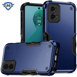 For Motorola Moto G 5G 2024 METKASE Exquisite Tough Shockproof Hybrid in Slide-Out Package - Dark Blue/Black