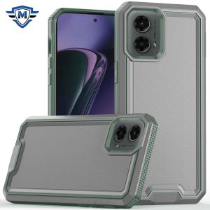For Motorola Moto G Stylus 5G 2024 METKASE Rank Tough Strong Modern Fused Hybrid in Slide-Out Package - Grey