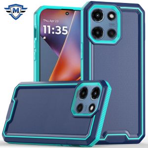 METKASE For Motorola Moto G 5G 2025 Rank Tough Strong Modern Fused Hybrid - Blue