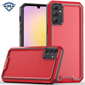 For Samsung A25 5G METKASE Rank Tough Strong Modern Fused Hybrid in Slide-Out Package - Red
