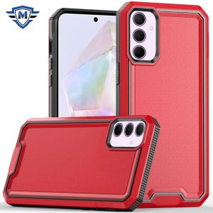 METKASE For Samsung Galaxy A36 Rank Tough Strong Modern Fused Hybrid - Red