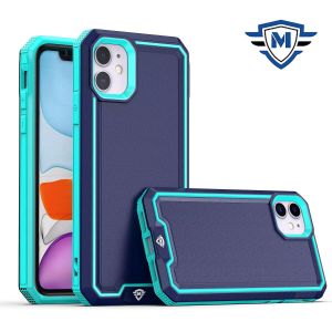 For iPhone 15 METKASE Rank Tough Strong Modern Fused Hybrid in Slide-Out Package - Blue