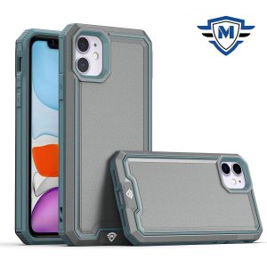For iP15 Pro Max METKASE Rank Tough Strong Modern Fused Hybrid in Slide-Out Package - Grey
