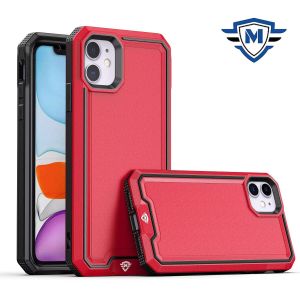 For iP15 Pro Max METKASE Rank Tough Strong Modern Fused Hybrid in Slide-Out Package - Red