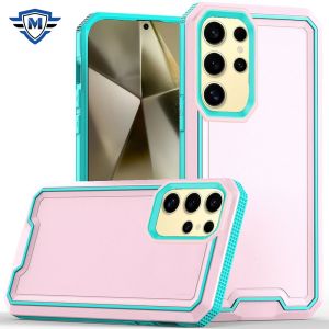 For Samsung Galaxy s24 METKASE Rank Tough Strong Modern Fused Hybrid in Slide-Out Package - Light Pink