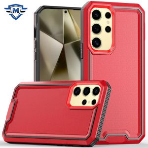 For Samsung Galaxy s24 METKASE Rank Tough Strong Modern Fused Hybrid in Slide-Out Package - Red