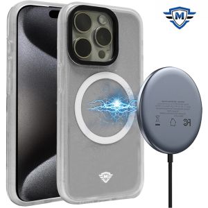 For iPhone 15 Pro METKASE Basic Transparent [Magnetic Circle] Premium Hybrid - Clear