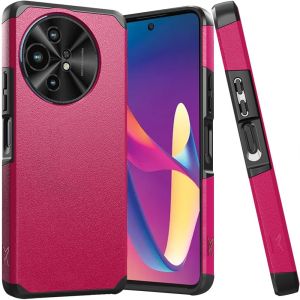 For TCL 50 XL 5G Tough Strong Hybrid (Magnet Mount Friendly) Case Cover - Hot Pink