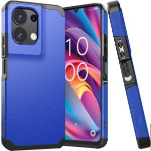 For TCL K32 5G Tough Strong Hybrid (Magnet Mount Friendly) Case Cover - Classic Blue