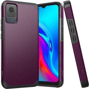For TCL K11 Tough Strong Hybrid (Magnet Mount Friendly) Case Cover - Dark Purple