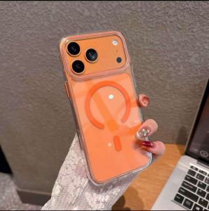 Luxury PU Mobile Phone Case for Iphone 17-Orange