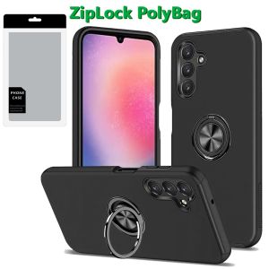 [PolyBag] For Samsung Galaxy A26 CHIEF Oil Painted Magnetic Ring Stand Hybrid - Black