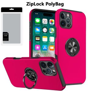 [PolyBag] For iPhone 16 Pro Max 6.9 inch CHIEF Oil Painted Magnetic Ring Stand Hybrid - Hot Pink