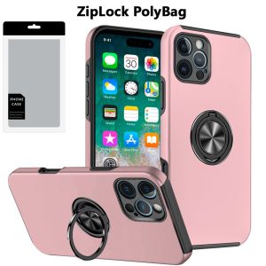 [PolyBag] For iPhone 16 Pro Max 6.9 inch CHIEF Oil Painted Magnetic Ring Stand Hybrid - Pink