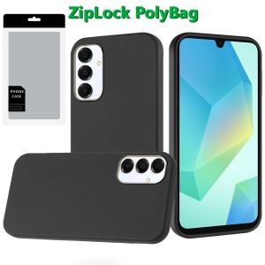 [PolyBag] For Samsung A16 5G Classy Slick Chromed Around Hybrid - Black