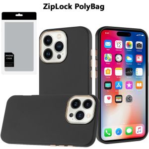[PolyBag] For iPhone 16 Pro 6.3 inch Classy Slick Chromed Around Hybrid - Black