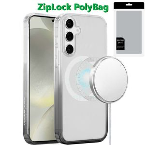[PolyBag] For Samsung s25/s24 Magnetic Space Gradiant Case - Two Tone Smoke