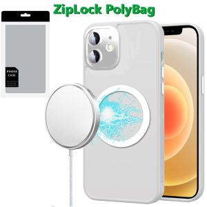 [PolyBag] For iPhone 12 & iPhone 12 Pro Complete Protection HQ Hybrid with Metal Tempered Camera Glass - Clear