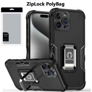 [PolyBag] For iP15 Pro Max OPTIMUM Magnetic Ring Stand Hybrid - Black