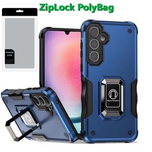 [PolyBag] For Samsung Galaxy A26 OPTIMUM Magnetic Ring Stand Hybrid - Blue