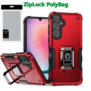 [PolyBag] For Samsung Galaxy A26 OPTIMUM Magnetic Ring Stand Hybrid - Red