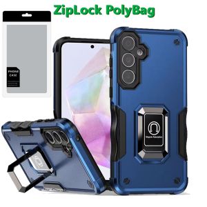 [PolyBag] For Samsung Galaxy A36 OPTIMUM Magnetic Ring Stand Hybrid - Blue