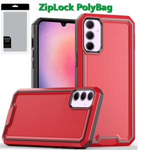 [PolyBag] For Samsung Galaxy A26 Rank Tough Strong Modern Fused Hybrid - Red