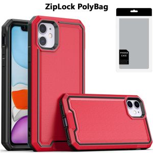 [PolyBag] For iPhone 11 Rank Tough Strong Modern Fused Hybrid - Red