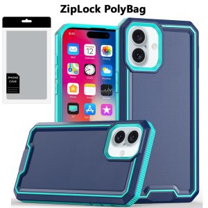 [PolyBag] For iPhone 16 6.1 inch Rank Tough Strong Modern Fused Hybrid - Blue