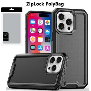 [PolyBag] For iPhone 16 Pro 6.3 inch Rank Tough Strong Modern Fused Hybrid - Black