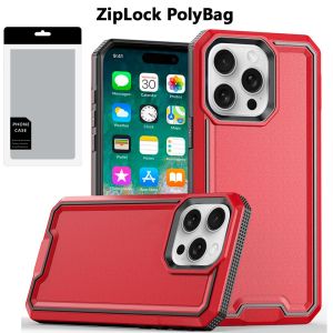 [PolyBag] For iPhone 16 Pro Max 6.9 inch Rank Tough Strong Modern Fused Hybrid - Red