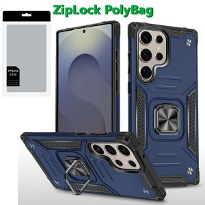 [PolyBag] For Samsung s25 Ultra Robust Magnetic Kickstand Hybrid - Blue