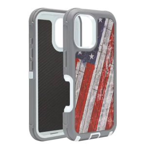 Defender Case For Apple iPhone 16 Pro Max - Flag (WITHOUT CLIP)