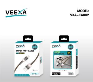 Veexa Brown Woven Usb-L Super Fast Cable 
