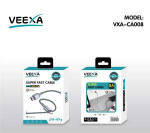 Veexa Rgb Smart Led Woven C-L Super Fast Cable 