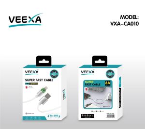 Veexa Metal Led Light Woven Usb-L Super Fast Cable