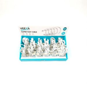 Veexa Display Box Woven Super Fast Cable  