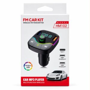 FM Car Kit Wireless Transmitter Car MP3/TF Card/Charger - HM102