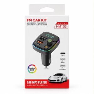 FM Car Kit Wireless Transmitter Car MP3/TF Card/Charger - HM103
