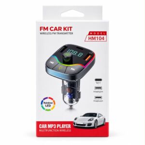 FM Car Kit Wireless Transmitter Car MP3/TF Card/Charger - HM104