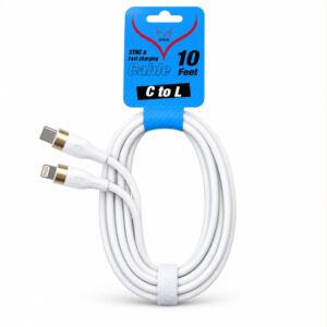 10 Feet Cable C TO L SYNC & Fast Charging