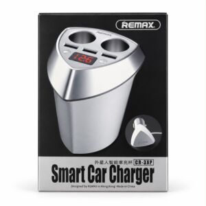 REMAX CR-3XP Smart Car Charger – SILVER