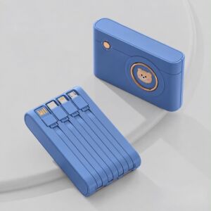 15W Power Bank 22.5W PD Fast Charging Belt Line 20000mAh Power Banks - Blue