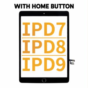 Premium Plus Digitizer For iPad 7 (2019) / iPad 8 (2020) / iPad 9 (2021) With Home Button - Black