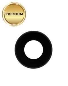 Premium Back Camera Lens with Bracket & Bezel for IP 11 - Black (2 Pcs Set)